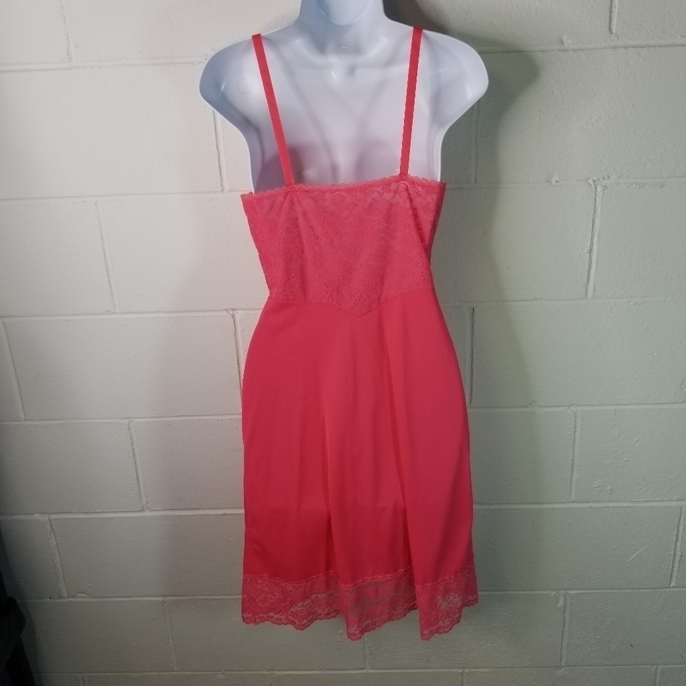 Vtg 50s Seampure lace fullslip lingerie dress - Picture 9 of 9